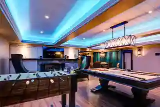 Modern living room with TV unit